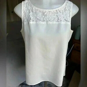 Size S Off White lace flowy blouse from New York & Company